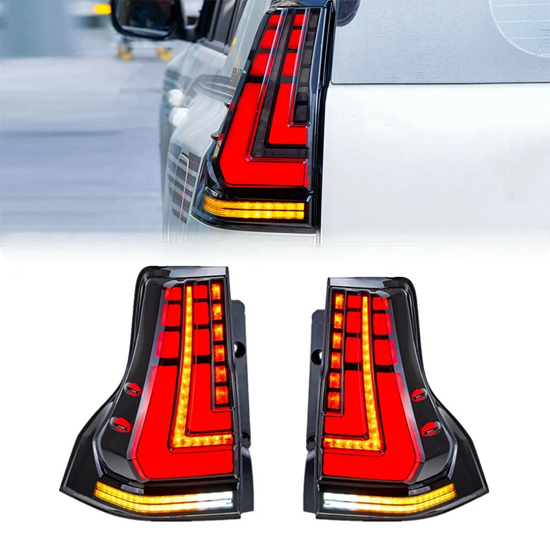 

Zhengwo Car Accessories For Lexus GX460/Toyo-ta Prado LED Tail Light 2010-2017/2018-2022 With Start Up Animation Brake Light