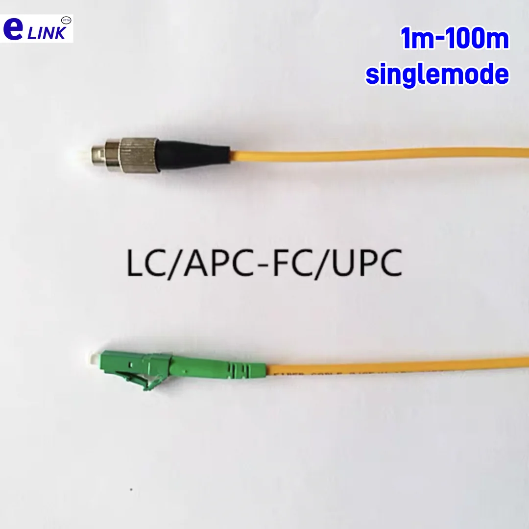 optical patch cord singlemode FC-LCAPC 1m 5m 10m 50m 100m simplex SM 30m 20m LC/APC-FC fiber jumper G652D free shippment ELINK