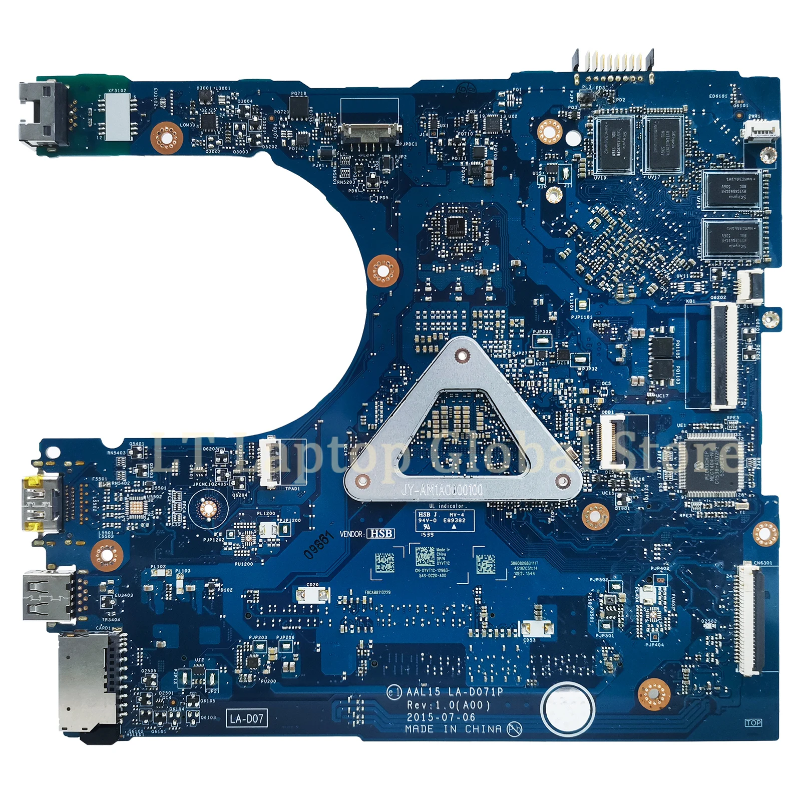 LA-D071P Laptop Motherboard For Dell Inspiron 5459 5759 5559 CN-0F1J0W Mainboard With CPU I3 I5 I7 6th Gen tested good