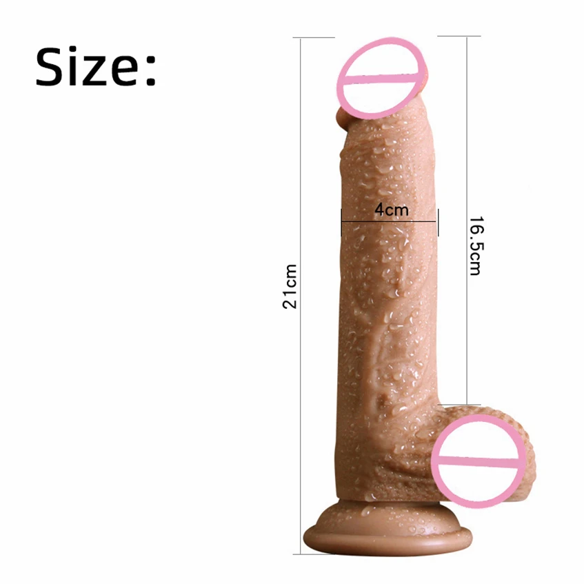 Vibrador realista com ventosa silicone pênis artificial brinquedos sexuais para mulher bucha adulto feminino fantasia vibrador brinquedo i124w