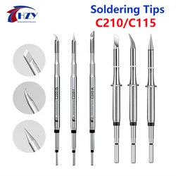 HZY Super Fine C210 Soldering Tip C210 C115 Soldering Iron Tip for GVM T210 GVM T115 Professional Soldering Station