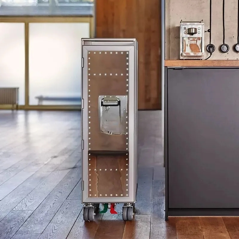 Drawer storage cabinets, modern simple living room wall storage cabinets, movable dining side cabinets