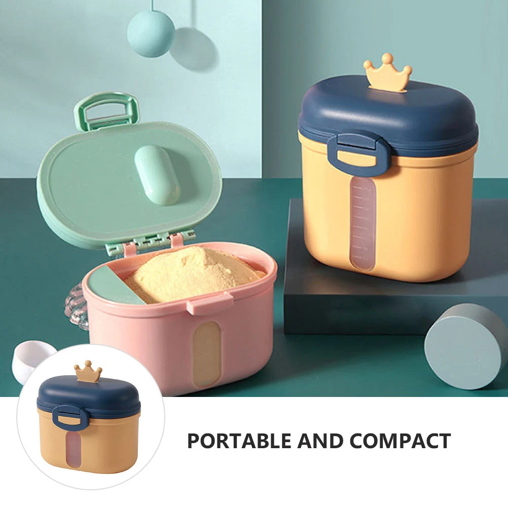 

Milk Powder Storage Box Reusable Easy Clean Portable Yellow PP Infant Container Formula Dispenser Sealed Moistureproof Baby Food