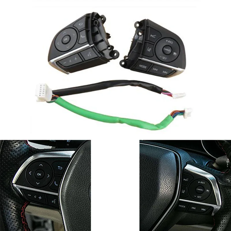 

Steering Wheel Cruise Control Buttons Switch For Toyota Avalon Camry RAV4 84250-06850 Car Interior Accessories