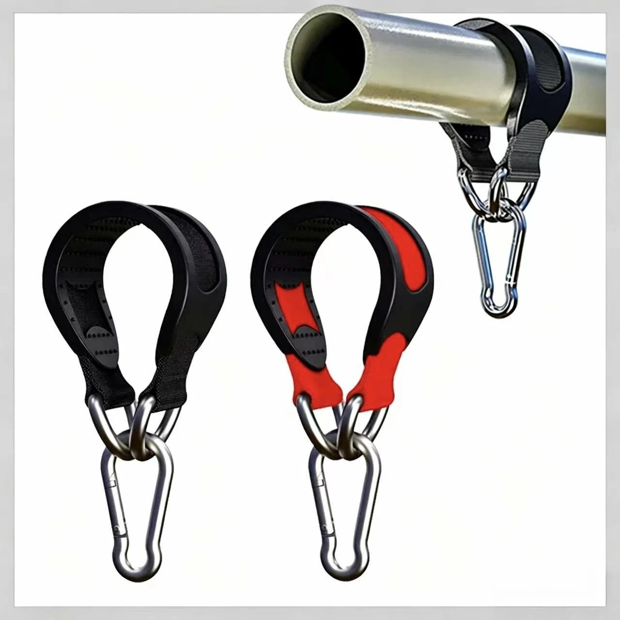 Multifunctional Fitness Ring Belt Double Layer Anti Slip Safety Strap Connector for Horizontal Bar Sandbag & Swing