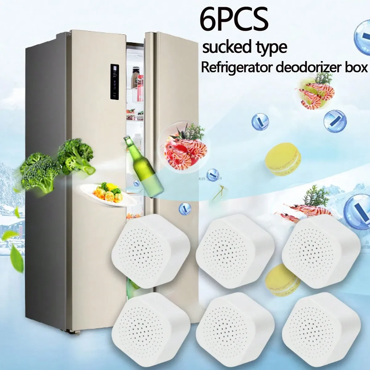 Household activated carbon deodorant Refrigerator Deodorant Box Suitable for Wardrobe Kitchen Bathroom Multifunctional deodorant