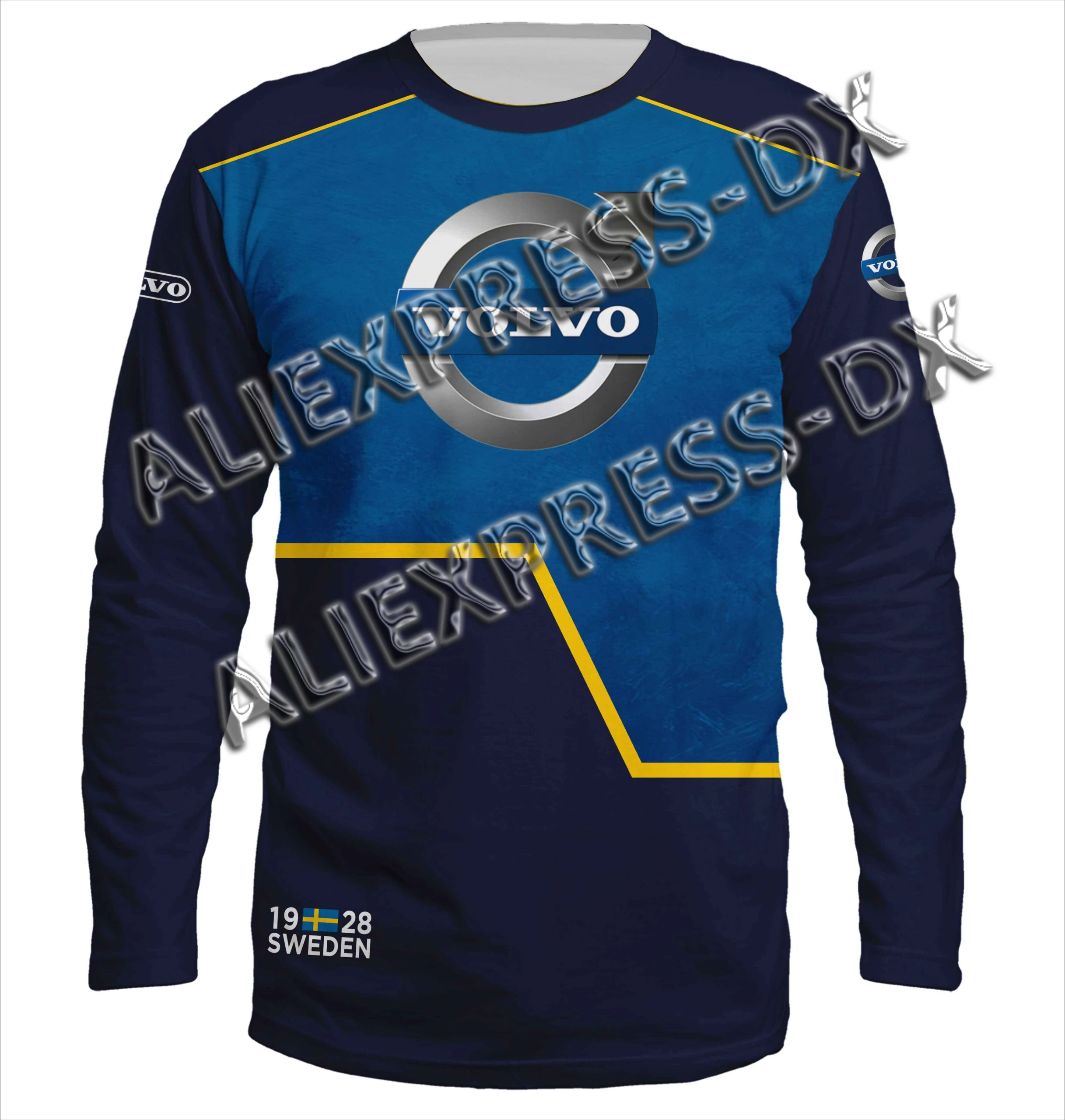

2025 Pajamas Car Logo 3D Printing Long Sleeve Personality T-Shirt Adult Men Women Fashion Breathable Top T-Shirt