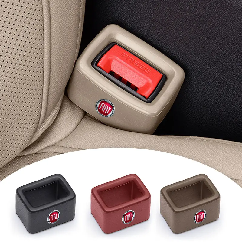 Car Seat Belt Buckle Anti-collision Protection Cover Acceessories for FIAT Abarth 500 500L 500X Ducato Panda Grande Punto Tipo view 6