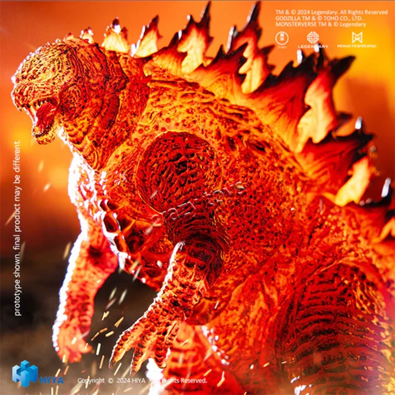 

Original HIYA 7 Inch Godzilla King of the Monsters Burning Godzilla Battle Ver In Stock Anime Action Collection Figure Model Toy