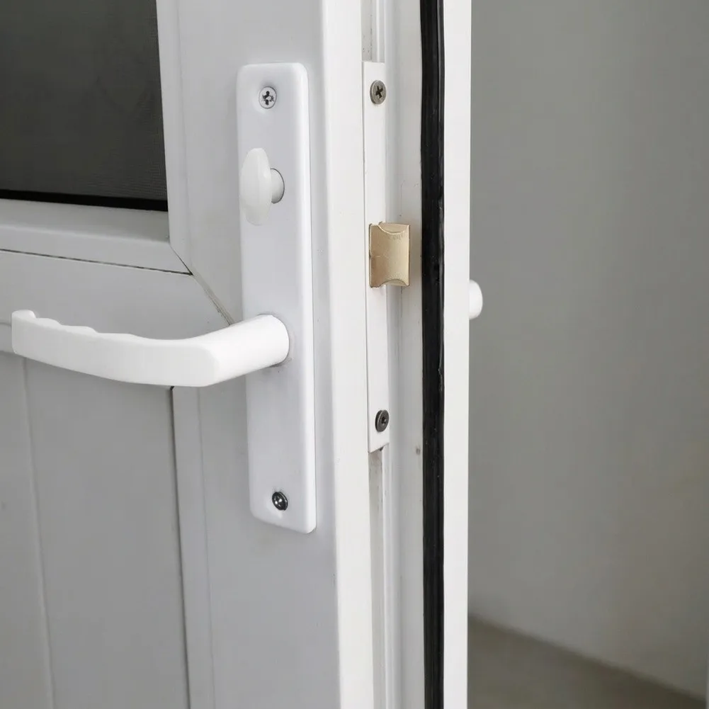 Thumb Turn Latch Interior Door Handle Hardened Self Tapping Screws Brass Copper Plated Latch For Slim Profile Architecture
