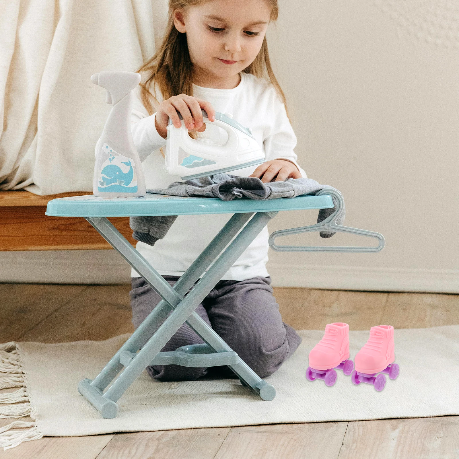 

3Pairs Simulation Mini Roller Skates for Miniature Shoes Decors Tiny House Accessories Micro Skates Collectibles