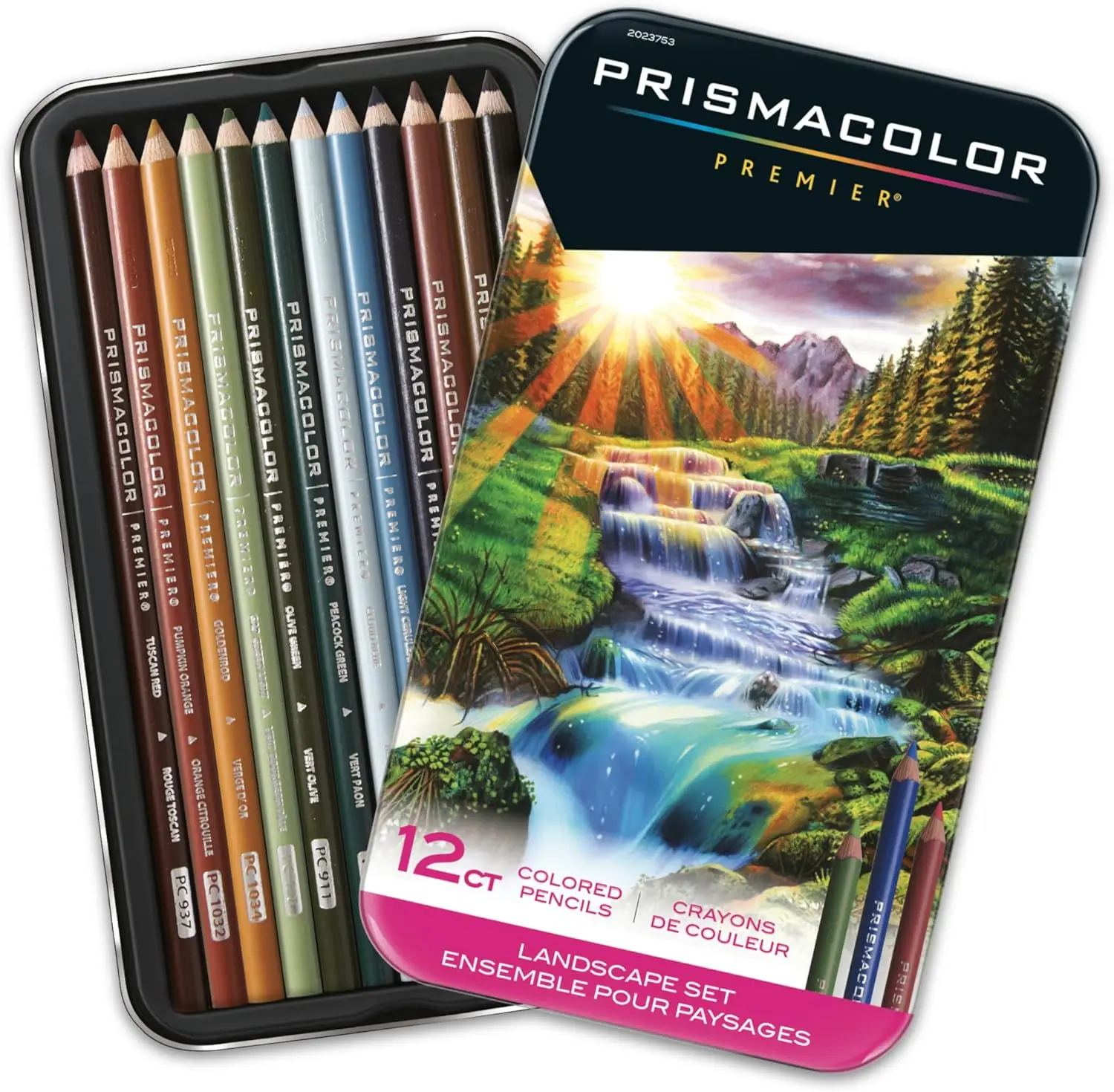 

Soft Core Landscape Colored Pencils Set for Adult Coloring, 12 Count - Vibrant Colors & Smooth Blending