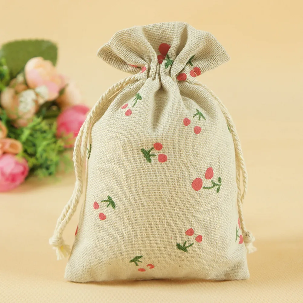 

20pcs Small Burlap Drawstring Bags 9X12Cm Lightweight Jute Sacks For Gift Jewelry Wedding Party Pouch Storage Organizer Bag