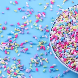 10g 5 mm Mezcla Color Slime Candy Star Heart Flower Fruit Unicornia Slizs Polymer Clay Sprinkles Diy Arte de uñas ACCESORIOS HECHOS HECHOS 12 Mejores Polymer de Polymer Sprinkles - №4