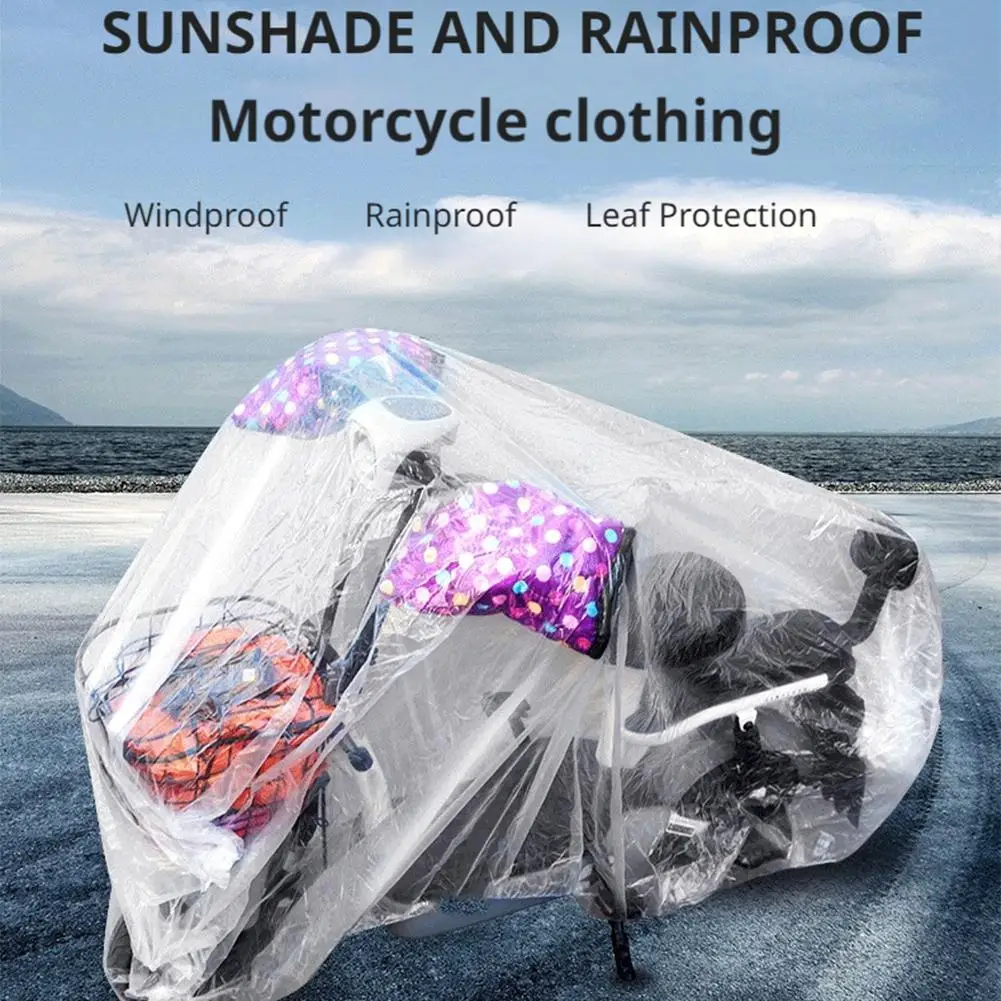 

New Motorcycle Cover PE Film Bicycle Cover Rain And Motorcycle Resistant Battery Set Dust A8A4