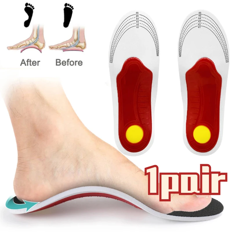 Flat Feet Arch Support Orthopedic Insole Shoe Inserts for Foot Pain Relief Heel Spur Plantar Fasciitis Over-pronation Correction