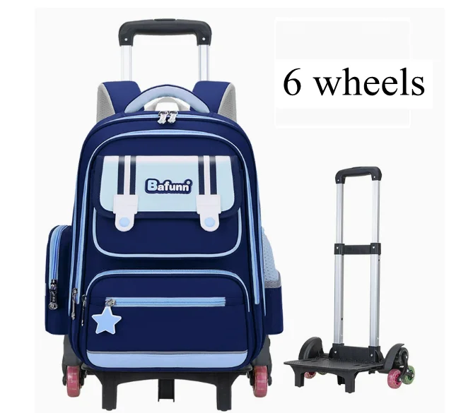 حقيبة ظهر مدرسية بعجلات للبنات حقائب ظهر بعجلات مدرسية للأولاد في المدارس الابتدائية حقائب ظهر مدرسية متدحرجة #6
