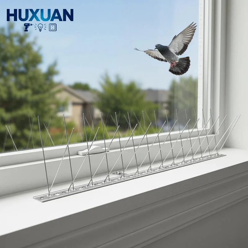 Farm Use Bird Repellent Spikes Easy Installation Rust Resistant Fireproof Anti Bird Needles for Farmland Fence Rooftop