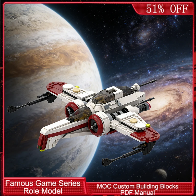 

694 PCS Plane ARC-170Starfighter MOC Customize Modular Building Block Brick Technology Design Kids DIY Boys Toy Birthday Gift