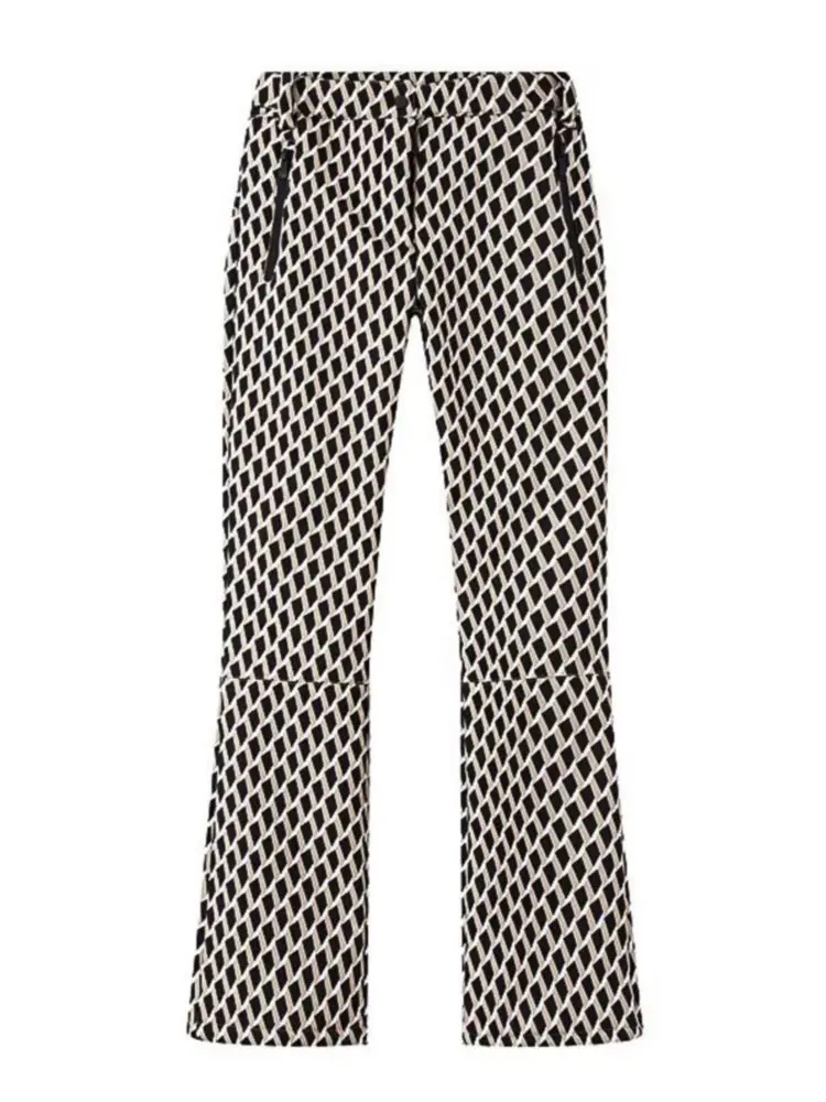 2025 المرأة الشتاء مقنعين مبطن الرياضة سترات السراويل 2 قطعة مجموعة حزام الإناث أنيقة الدافئة يندبروف التزلج معاطف جاكيتات بنطلون