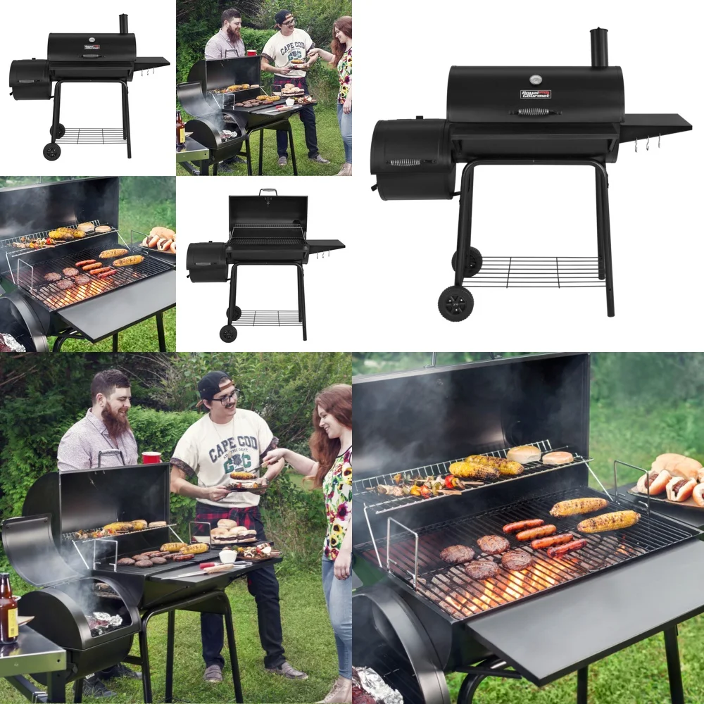

bbq grillsCharcoal Grill Outdoor BBQ Smoker for Camping Backyard Portable Grill with Adjustable Height and Ash Tray for Fast