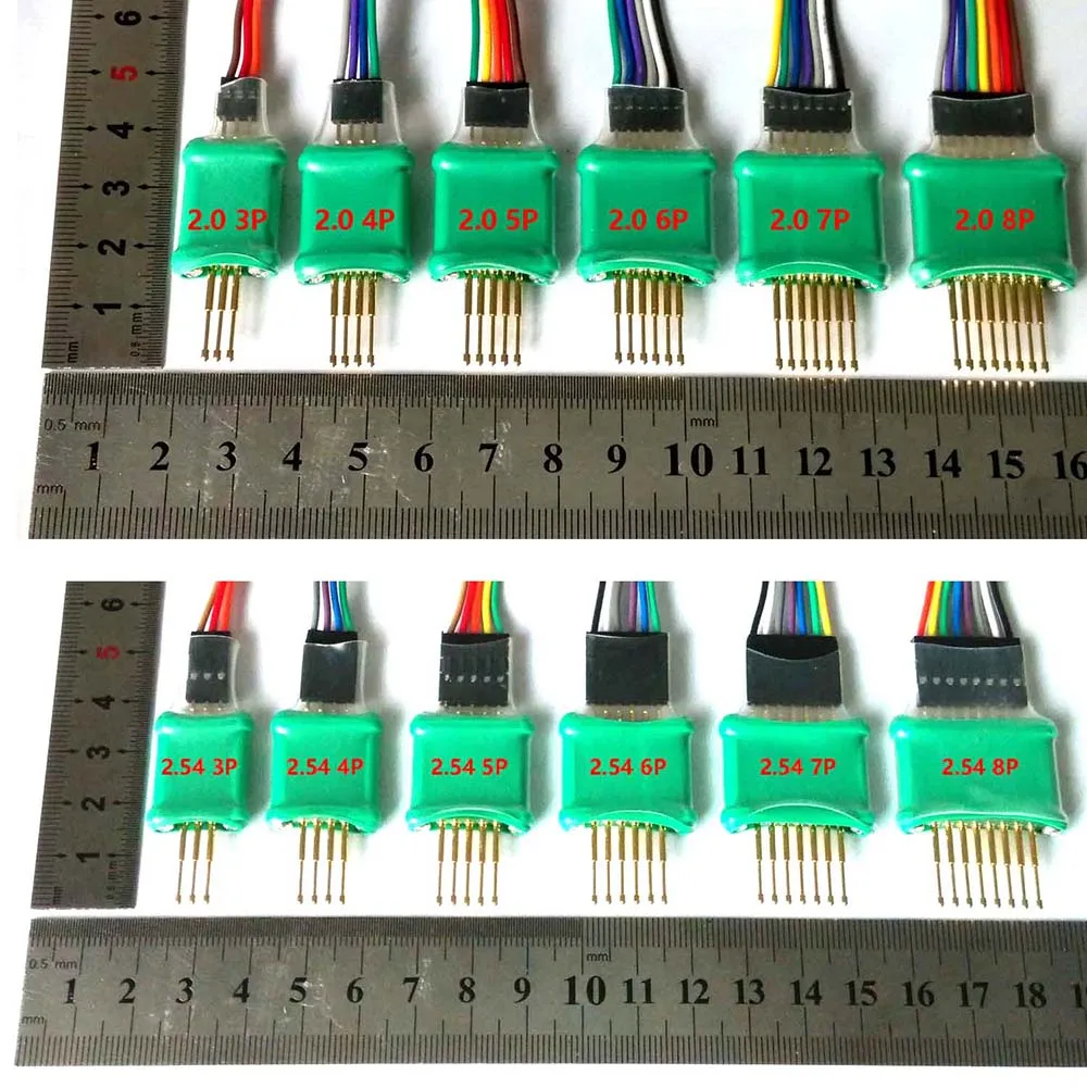 Handheld 2.54MM 2.00MM 1.27MM 3P 4P 5P 6P 8P PCB Test Stand burning PIN Clip Clamp Debug Download programming ARM JTAG Probe