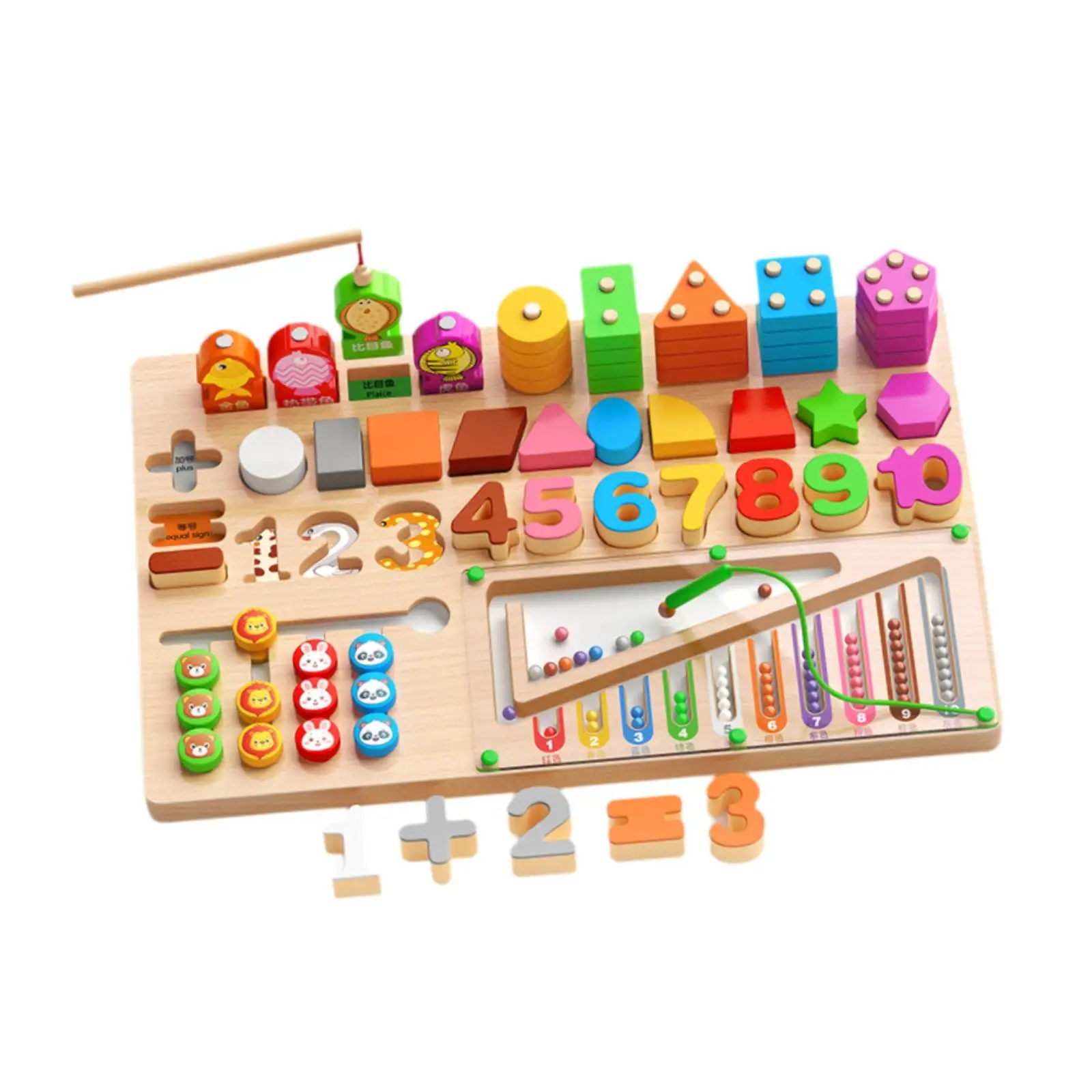 Holz-Montessori-Nummerntafel, Feinmotorik, sensorisches Spielzeug, Holzpuzzle, Sortierspielzeug für Kinder ab 3, 4, 5 Jahren, Geschenk für Vorschulkinder