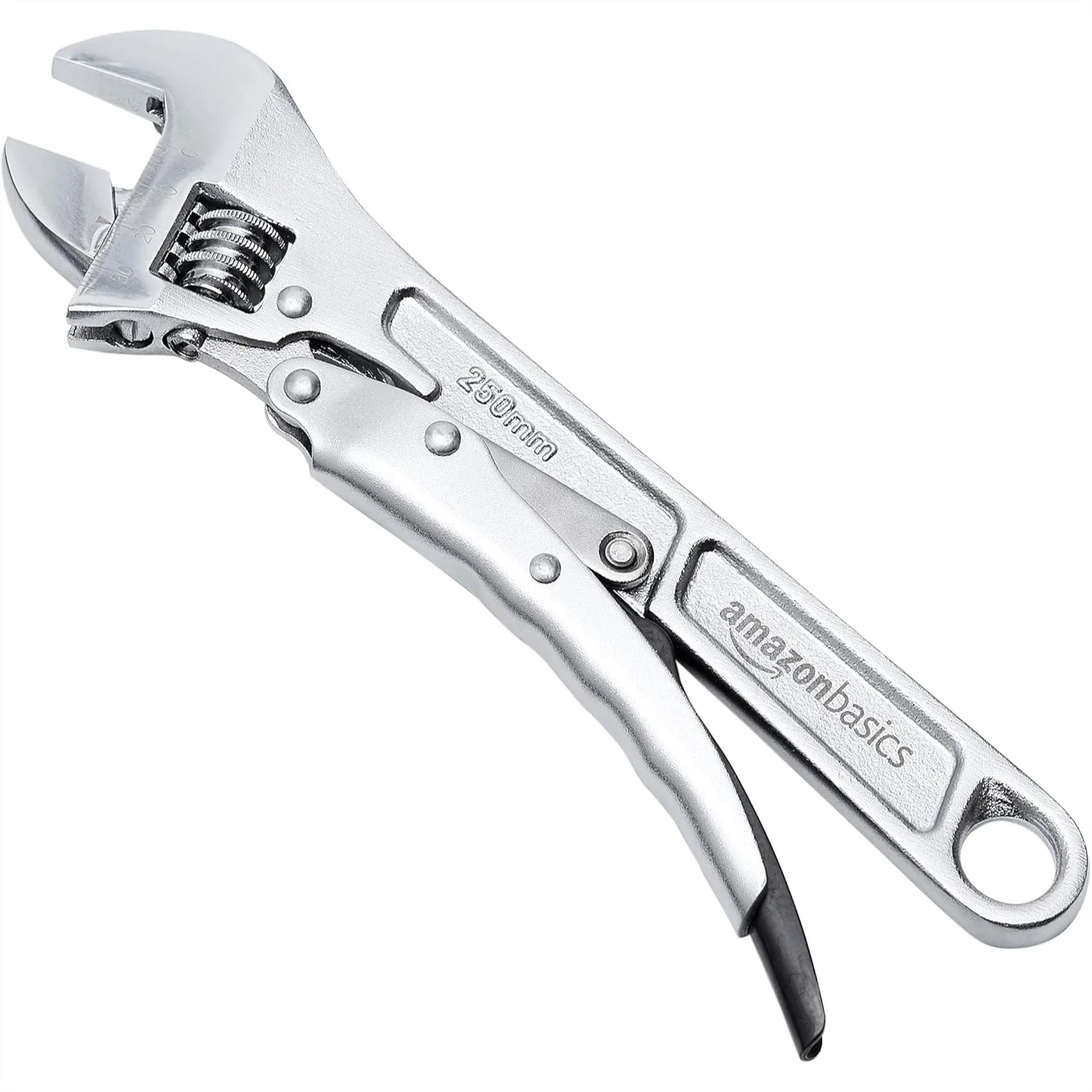 

10 inch Locking Adjustable Wrench with Quick-Release, Precision Machined, Rust Resistant for Auto Repair and Plumbing