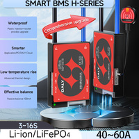Daly BMS 3S 4S 12V 6S 7S 8S 24V 10S 12S 36V13S 14S 15S 16S 48V Bluetooth BMS  40A 60A Lifepo4 Li-Ion 3.2V 3.7V Smart BMS