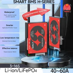 Daly BMS 3S 4S 12V 6S 7S 8S 24V 10S 12S 36V13S 14S 15S 16S 48V Bluetooth BMS 40A 60A Lifepo4 Li-Ion 3.2V 3.7V Smart BMS