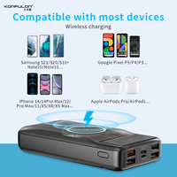 KONFULON  20000mAh Magnetic Wireless Charge PD 20W Fast Charging Mobile Power Supply With Display For iPhone  Samsung Huawei