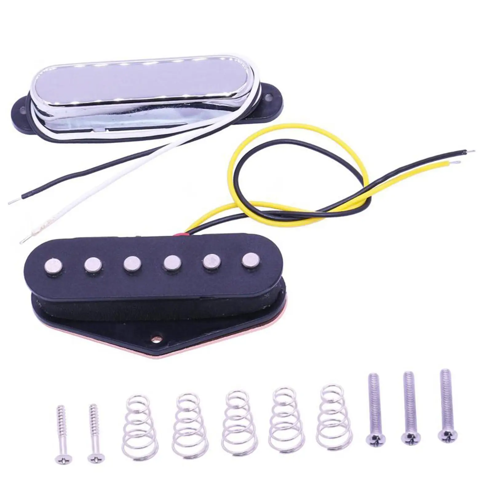 Electric Guitar Pickup Set Wear Resistant Convenient Replacement Accessories Parts Neck Pickup Bridge Pickup for Professional