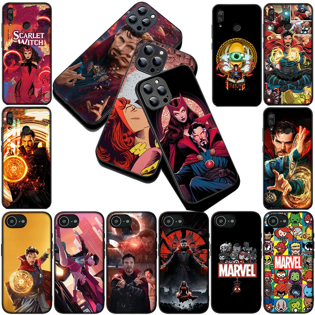Мягкий чехол для телефона Doctor Strange Marvel Scarlet Witch для Apple iPhone 17 Air 12 13 Pro Max Mini ProMax XR 7 + 8 Plus X Case
