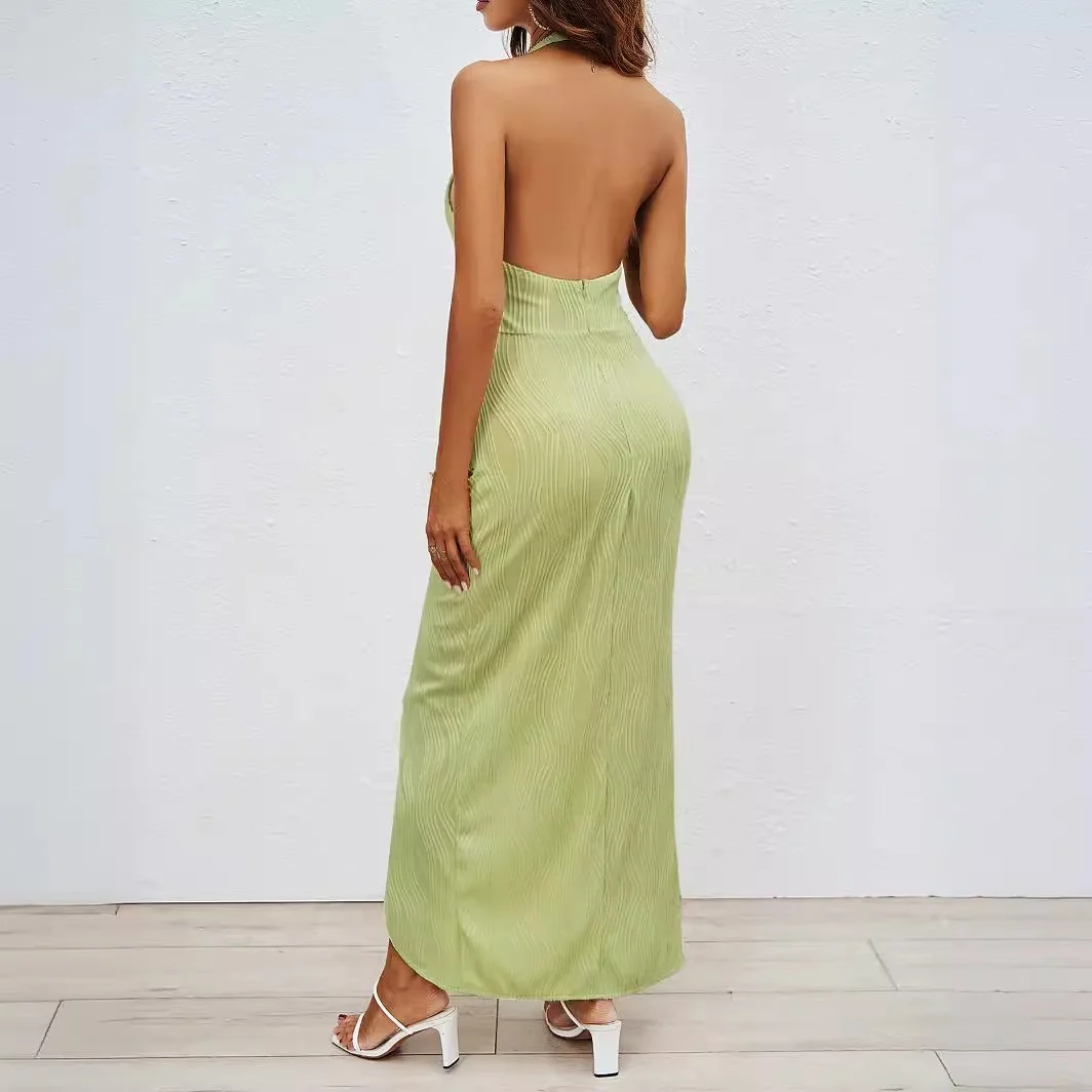 Ele cintura alta slim-fit neline dr feminino faion verão nova chegada fabricante chinês de malha Thiened casual