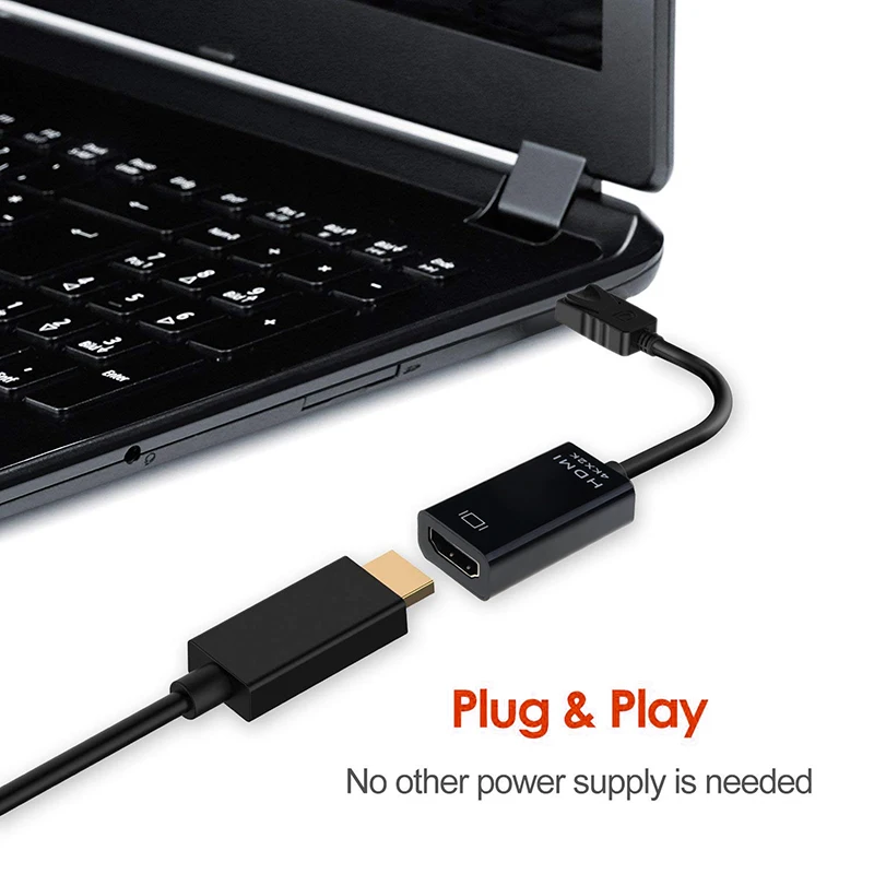 Mini DisplayPort naar HDMI-compatibele adapter 4K 1080P Mini DP mannelijk naar HD vrouwelijk converter compatibel voor MacBook Air/Pro