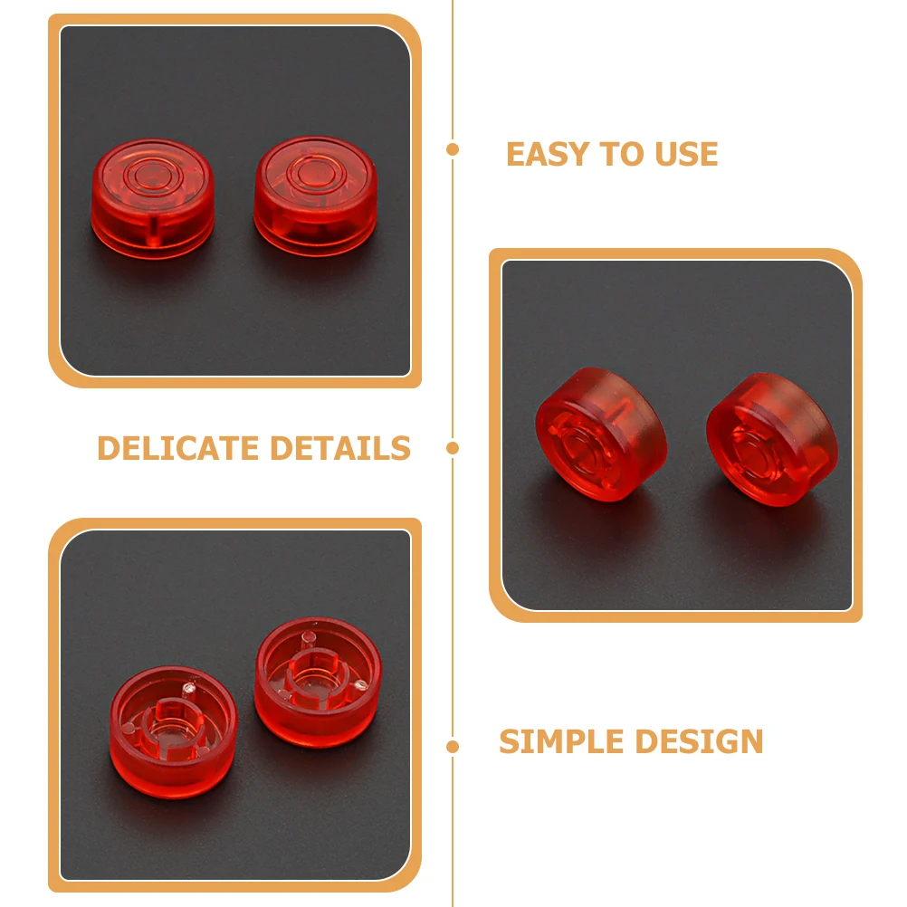 

2 Pcs Effect Button Foot Barefoot Pedal Buttons Guitar Footswitch Topper Toppers Protection Cap Hat