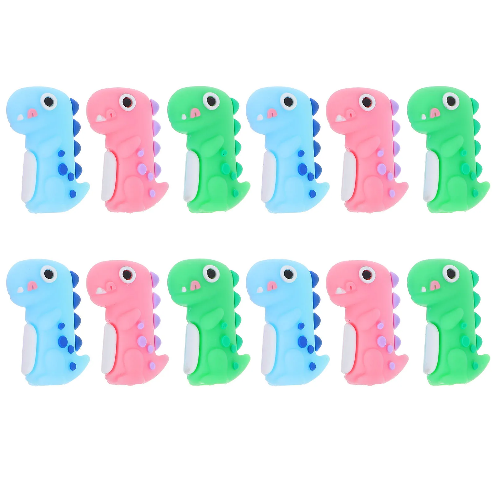 12Pcs Adorable Animal Pencil Caps Silicone Pencil Extender Decoration Accessory for School Office Home Use Classroom