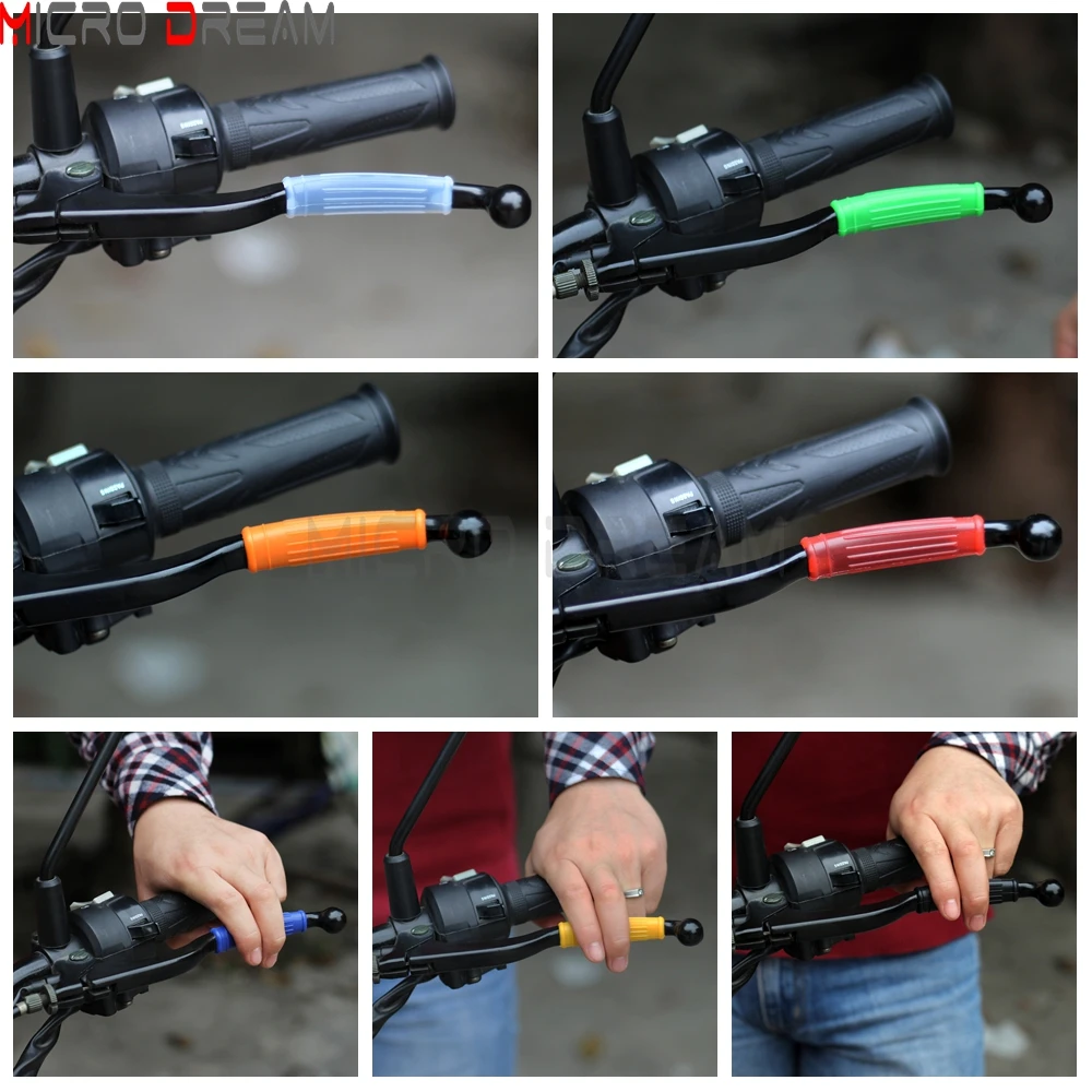 Lever Grip Protect Covers Motorcycle Clutch Brake Handle Silic Sleeve For Honda Yamaha Suzuki Kawasaki Vintage Evo Modern Bike