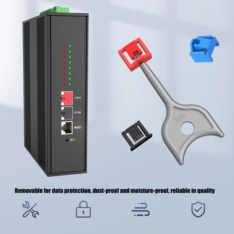 حامي قفل منفذ RJ45 لمنع الوصول غير المصرح به إلى الشبكات في المكاتب H8WD