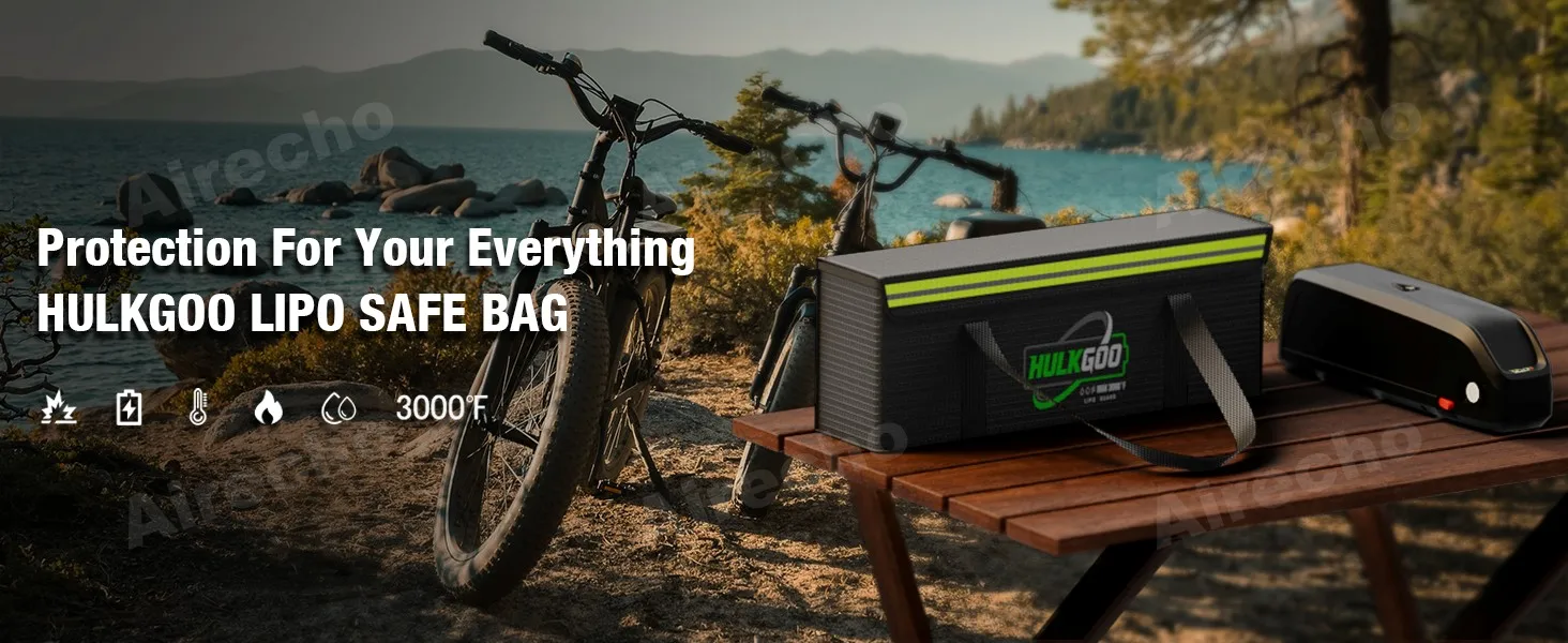Feuerfeste Batterietasche 19,3 X 4,3 X 7 Zoll E-Bike-Batterietasche Explosionsgeschützte Wasserdichte Lipo-Batterie-Aufbewahrungsbox Schutzbox – Detail 1