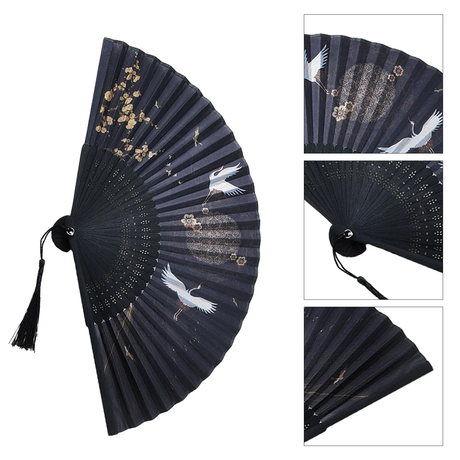 

Decorative Folding Fan Beautiful Traditional Chinese Design Handheld Fan for Birthday Christmas Gift Traditional Folding Fans