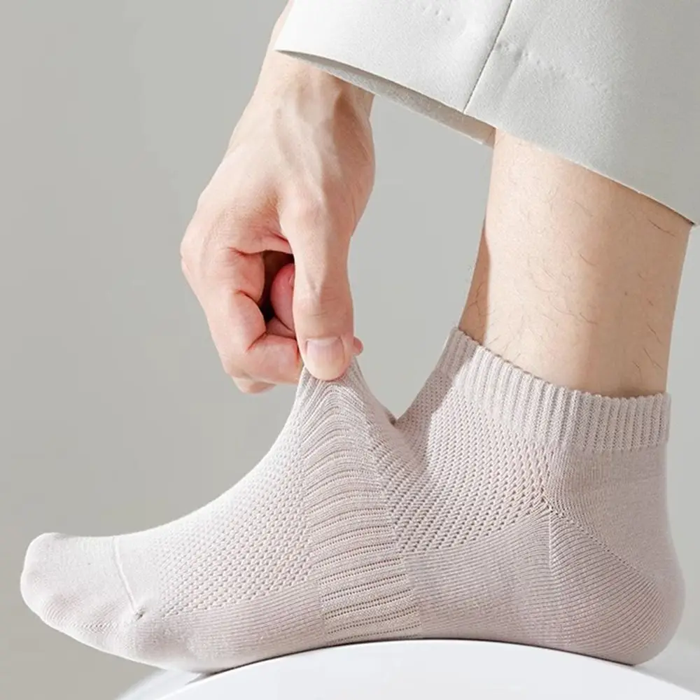 

12 пар/компл. дышащие мужские летние носки, тонкие мужские носки-лодочки с защитой от запаха, быстросохнущие впитывающие пот сетчатые короткие носки