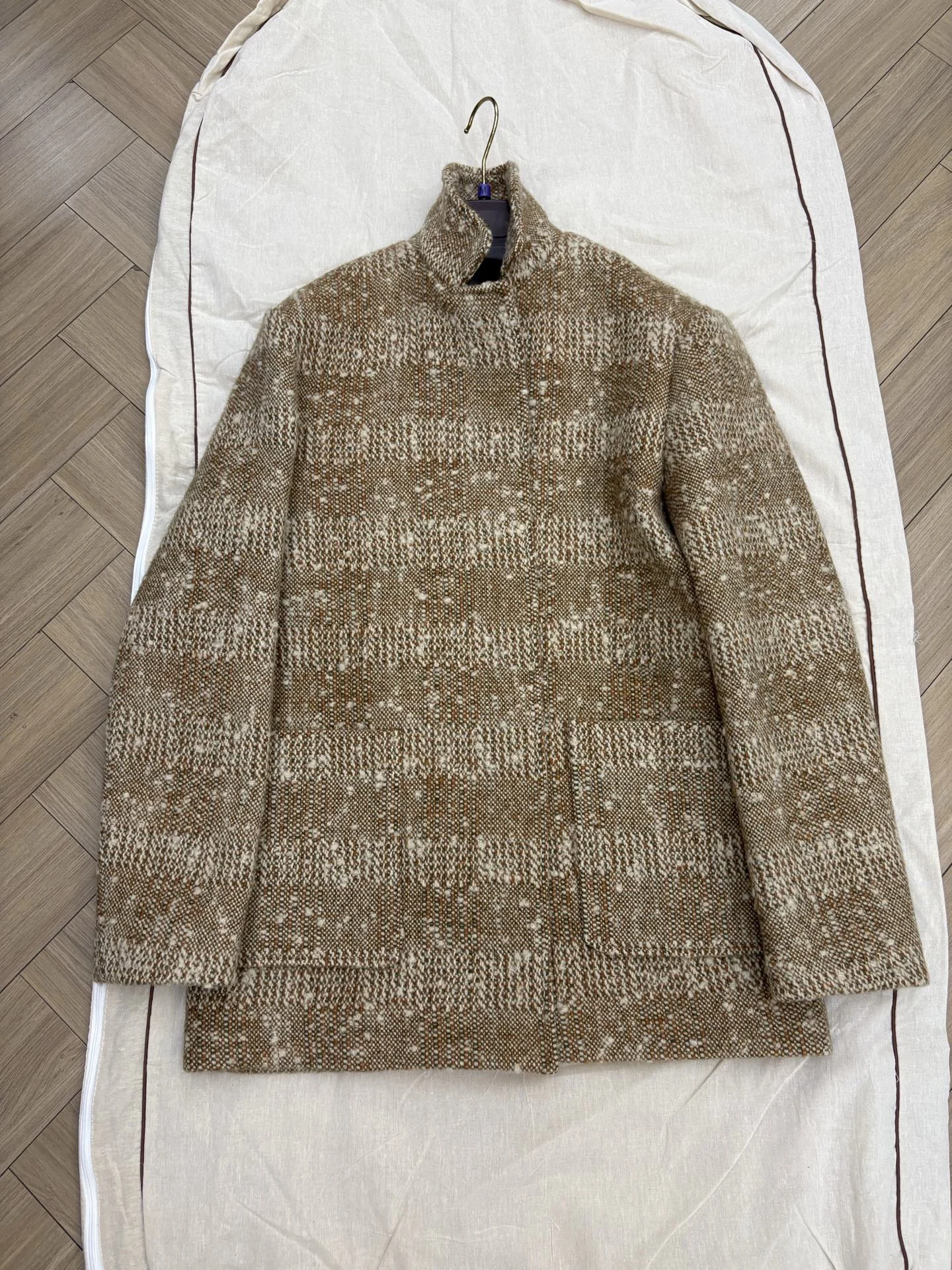 

Новое осенне-зимнее высококачественное модное повседневное твидовое короткое пальто для женщин