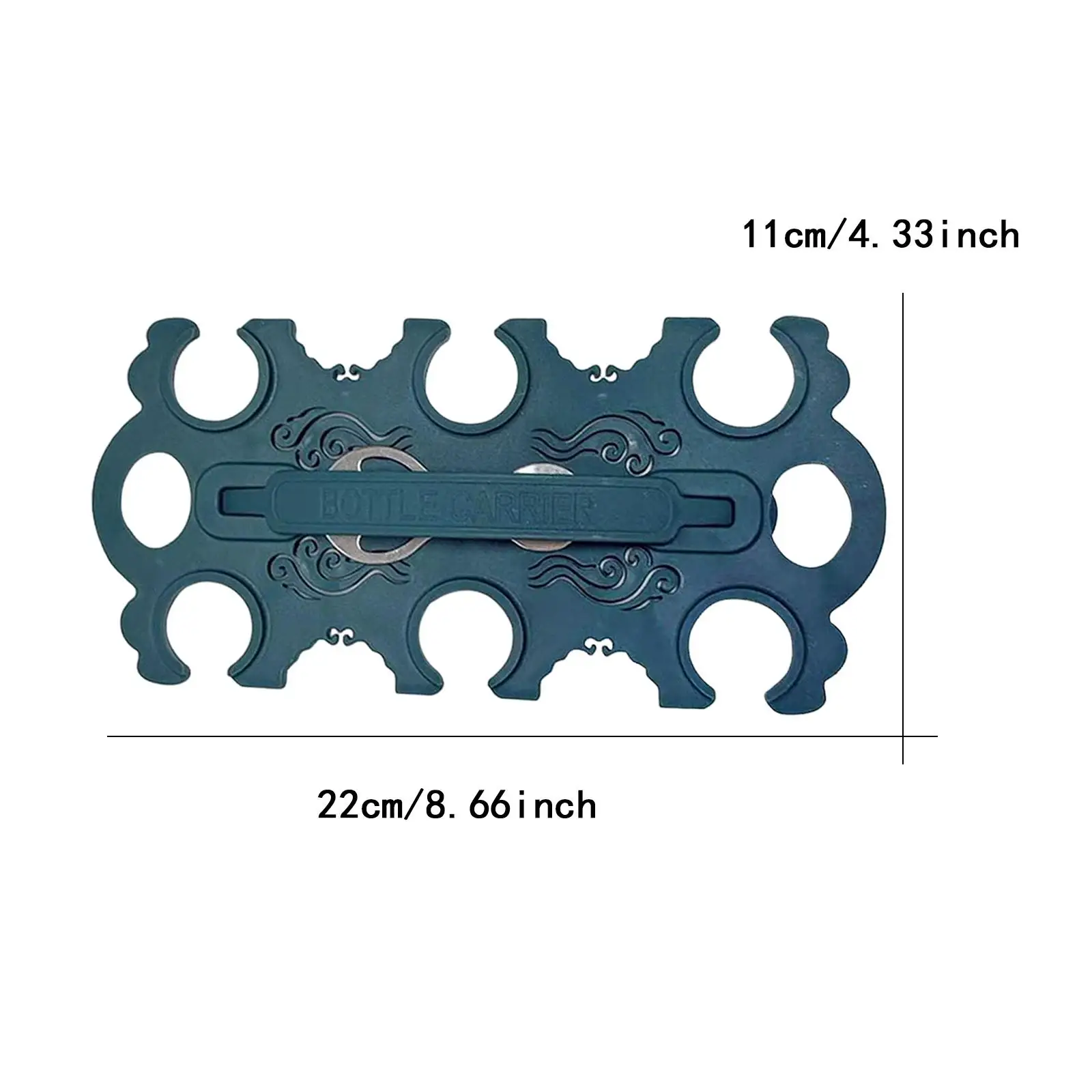 حامل مشروبات مع مقبض موفر للمساحة، رف مشروبات مدمج متعدد الوظائف وقابل لإعادة الاستخدام للمنزل والسفر في الفناء الخلفي