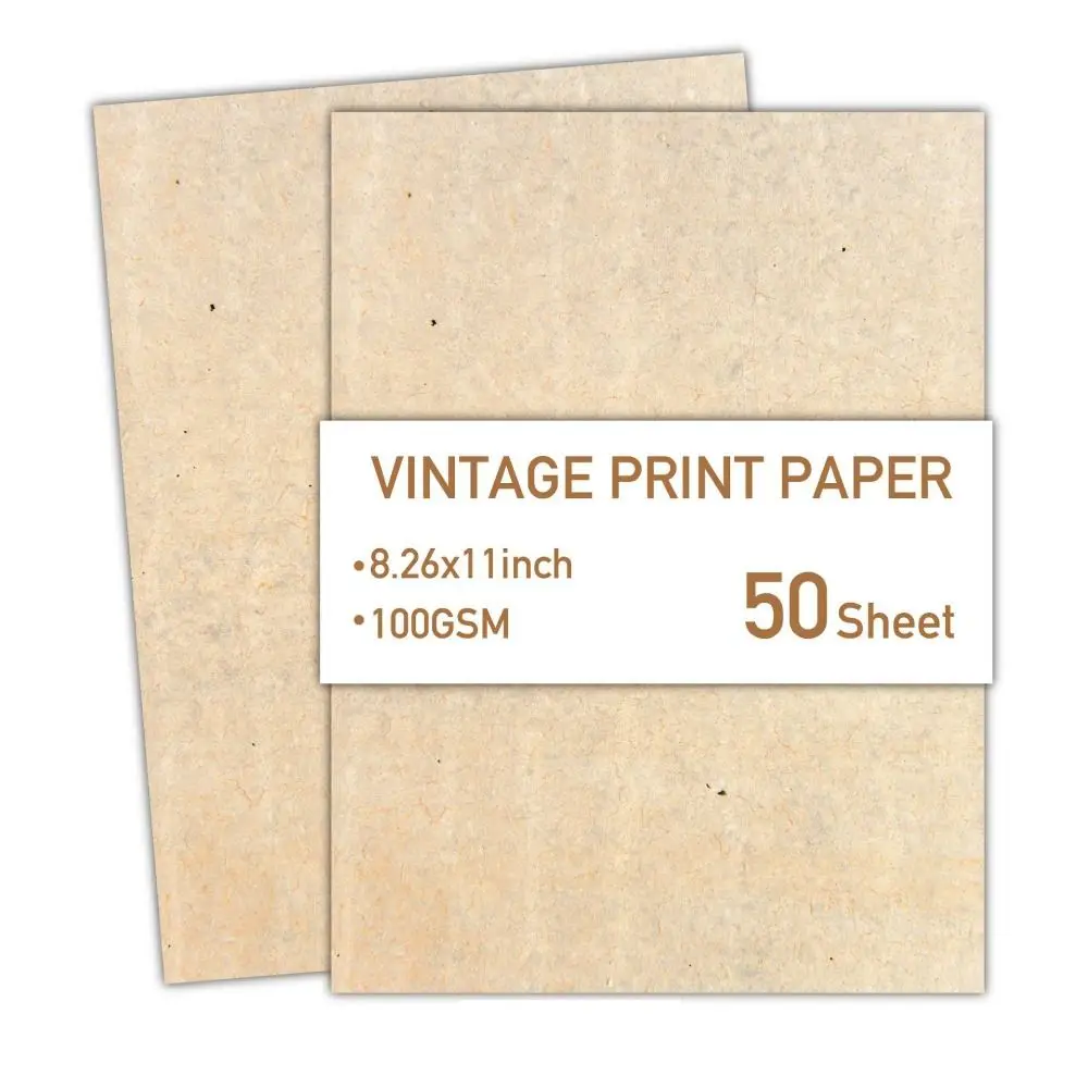 

50 Sheets Vintage Stationery Writing Paper Classical Drawing Paper Printing Paper 100GSM DIY Crafts Pirate Scrolls