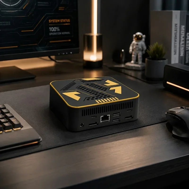 Hot Core I9 10980HK New 2026 Mini PC721 Black Gold Original Stable Performance Office Work Casual Entertainment