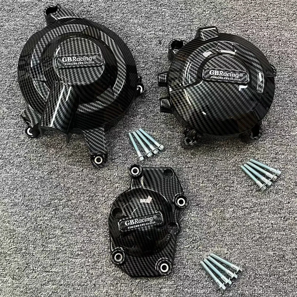 

FOR Triumph Street Triple 765 (S,R,RS,MOTO2 Edition) 17-25&Daytona Moto2 765 19-20 Engine Protective Cover Carbon Fiber Texture