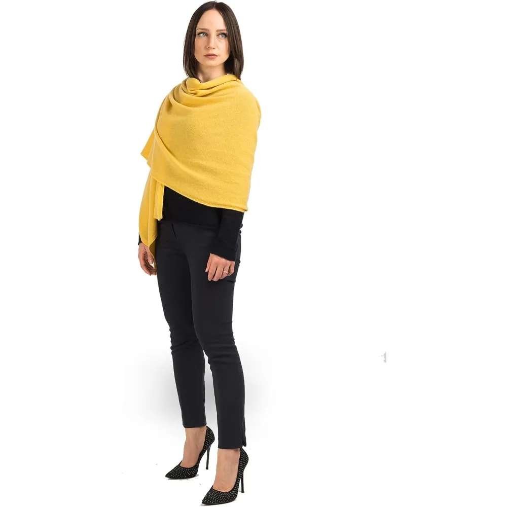 سرق كشمير 100% - غلاف كشمير فاخر مصنوع إيطاليًا لأسلوب أنيق