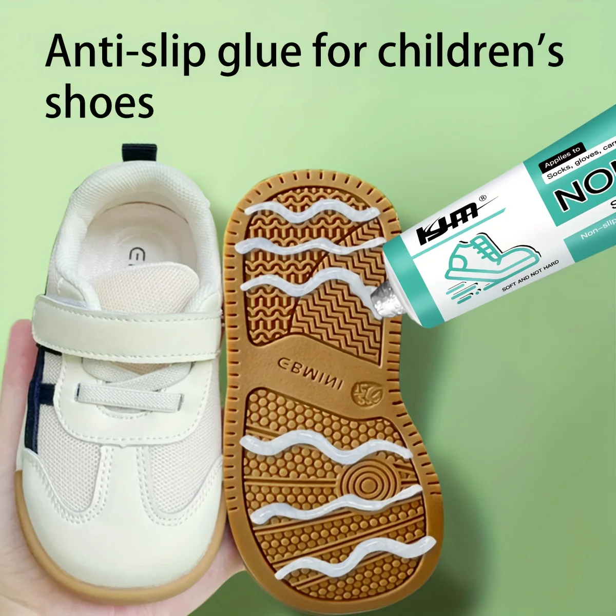

Многофункциональный клей для подошвы обуви с противоскользящим эффектом - мягкий клей для улучшения сцепления обуви, для ремонта подошвы спортивной обуви, текстурированный клей для улучшения сцепления обуви на открытом воздухе