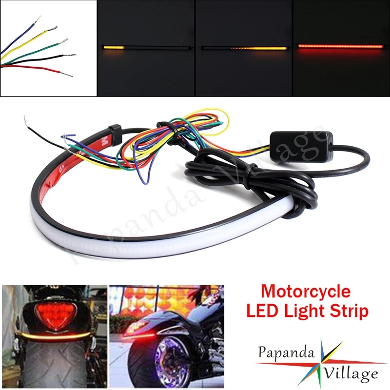 

Motorcycles 12V LED Taillidy Fender Eliminator Flowing Rear Turn Signal Running Brake For Suzuki Boulevard M109R M90 2006-UP